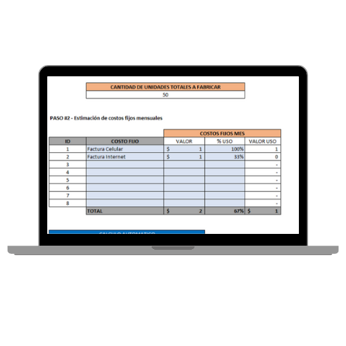 Bono 3 Calculadora de Costos